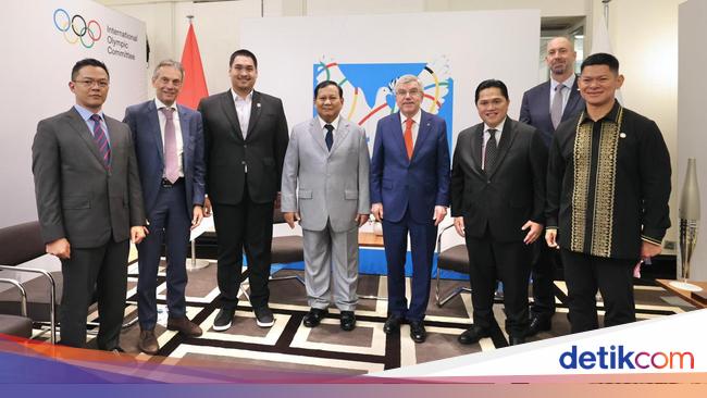 Prabowo Bertemu Presiden Olimpiade Paris, Ada Erick Thohir-Dito Ariotedjo