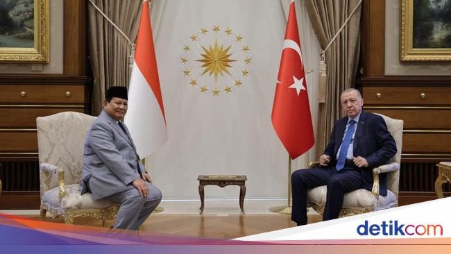 Temui Presiden Erdogan, Prabowo Bahas Kerja Sama Pertahanan RI-Turki