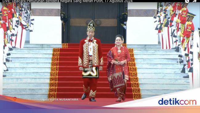 Jokowi Pakai Baju Adat Banjar di Upacara Penurunan Bendera, Ini Maknanya