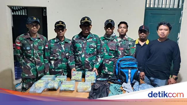 TNI Gagalkan Penyelundupan 8,4 Kg Sabu, Pelaku Kabur ke Malaysia