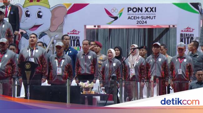 Jokowi Hadiri Pembukaan PON XXI 2024 di Aceh, Didampingi Iriana