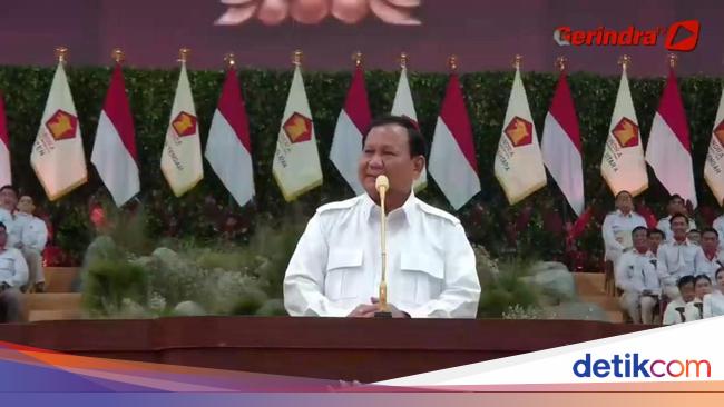 Titipan Salam Megawati ke Prabowo di Malam Penutupan Rapimnas Gerindra