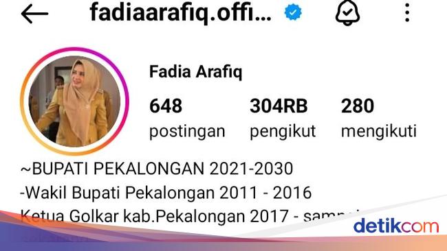 Heboh Akun IG-nya Maki Netizen, Bupati Pekalongan Fadia Arafiq Salahkan Admin